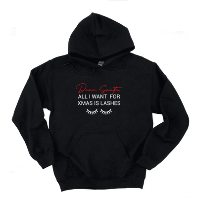 Lash Artist Hoodie, Dear Santa Hoodie, Gift for Lash Tech