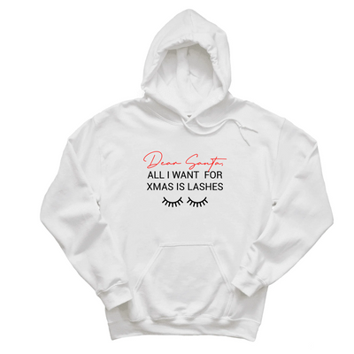 Lash Artist Hoodie, Dear Santa Hoodie, Gift for Lash Tech
