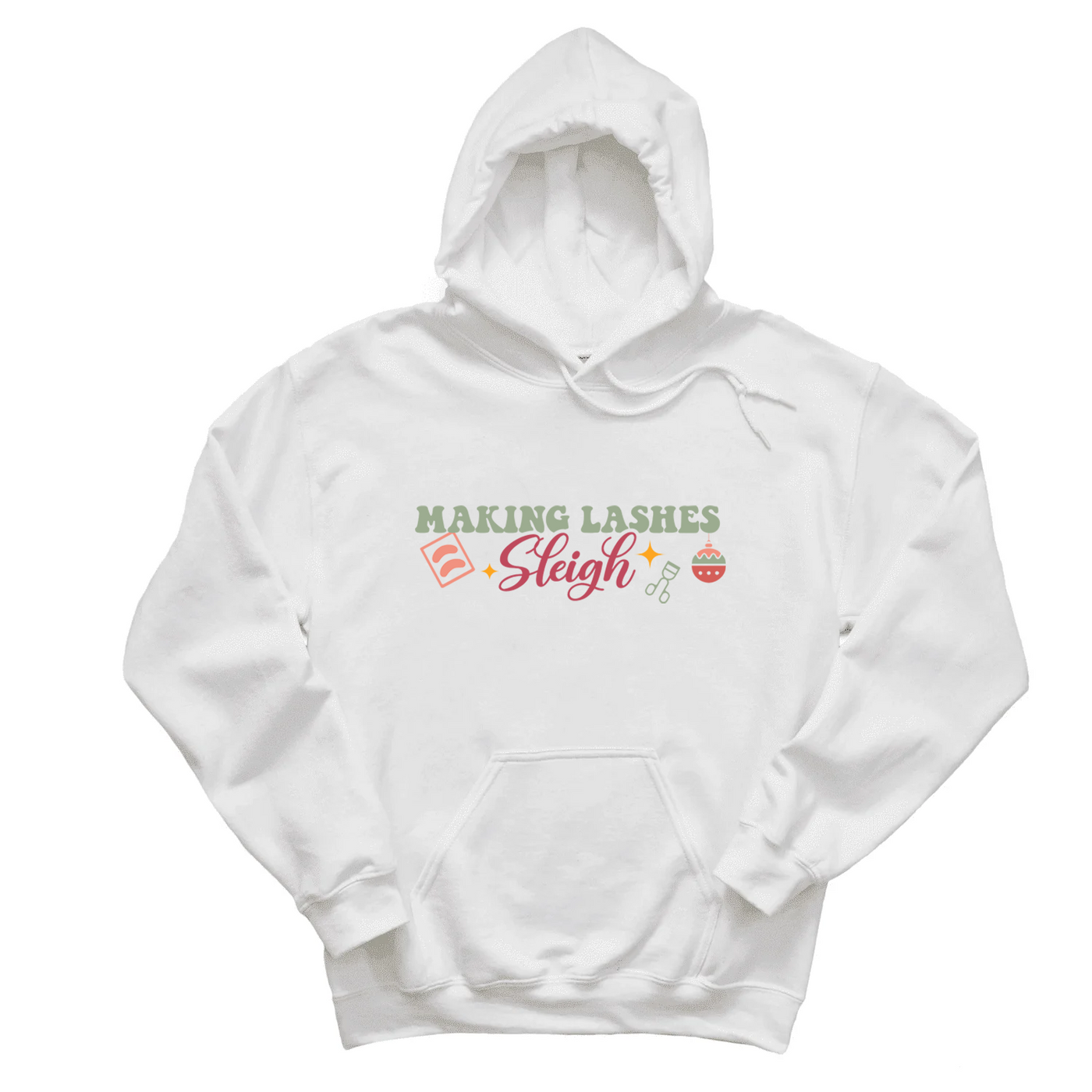 Lash Artist Hoodie, Making Lashes Sleigh, Gift for Lash Tech