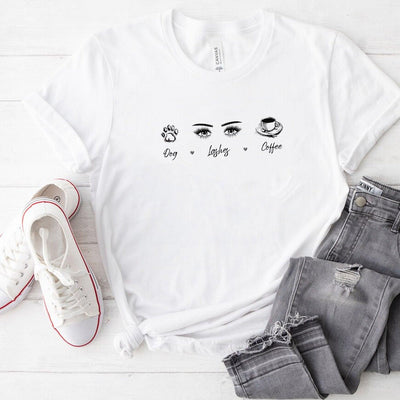 Dog x Lash x Coffee T Shirt - Eyesy Lash