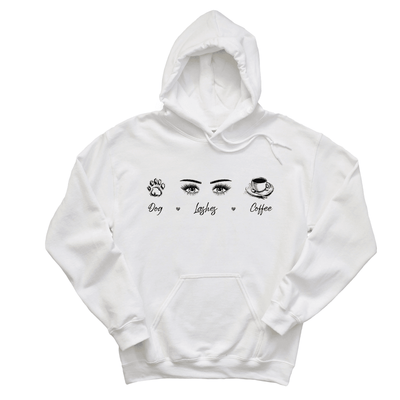 Dog x Lashes x Coffee Hoodie - Eyesy Lash