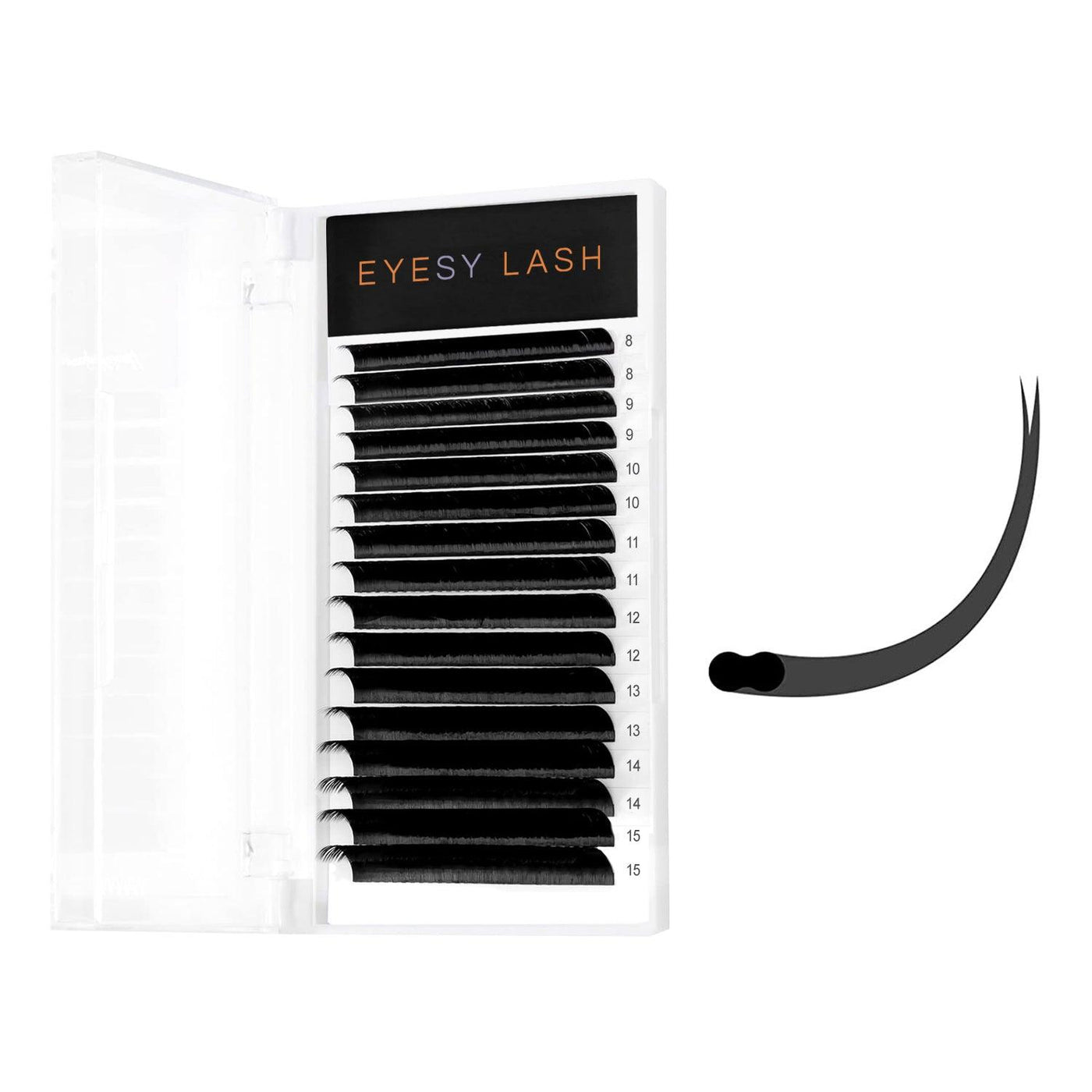FLAT Lash Extensions Cashmere FauxMink (Ellipse CLASSIC Lashes) | .15 .20 | Mixed/Single length | for WHOLESALE Pre-order Only - Eyesy Lash